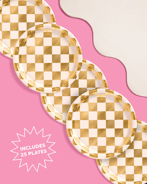 Check Me Out Plates - 25 paper plates