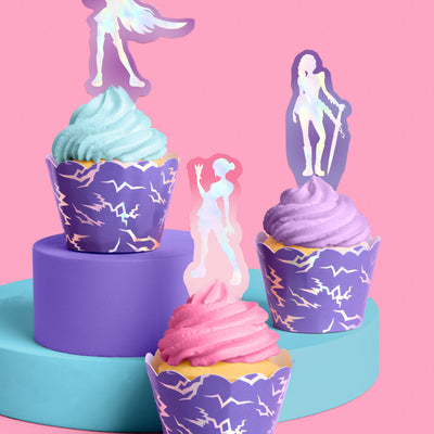Takedown Cupcake Toppers - 24 pc set
