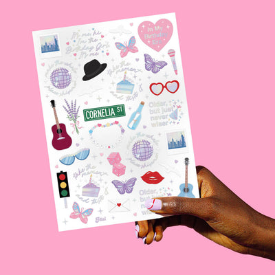 Birthday Era Tats - 50 temporary tattoos