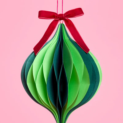 Holiday Ornament Set - 4 accordion paper ornaments