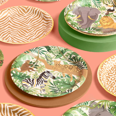 Safari Plates - 24 paper plates