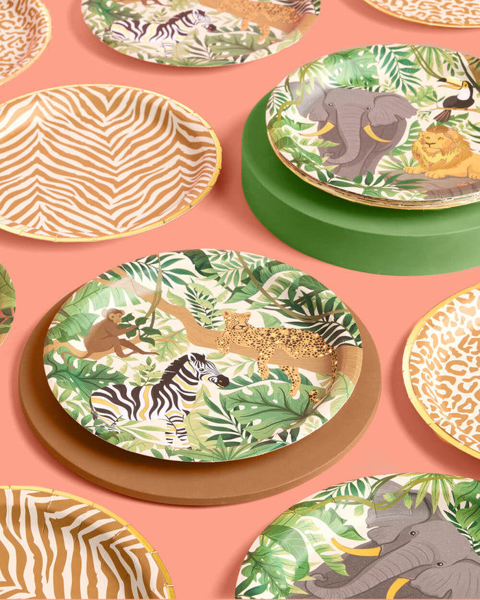 Safari Plates - 24 paper plates