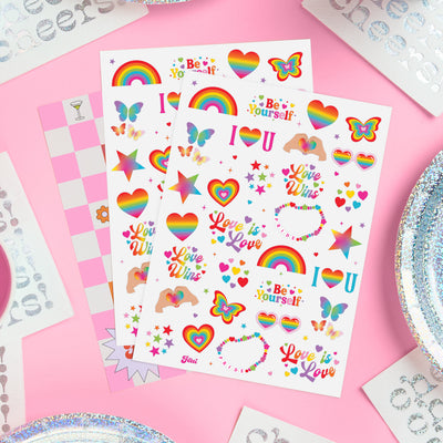 Pride Tats - 54 temporary tattoos