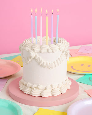 Skinny Party Candles - 5" pastel candles