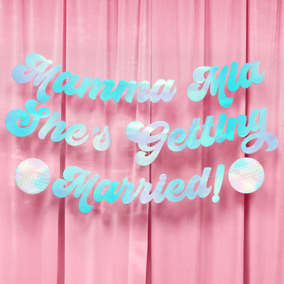 Mamma Mia Banner - three piece banner