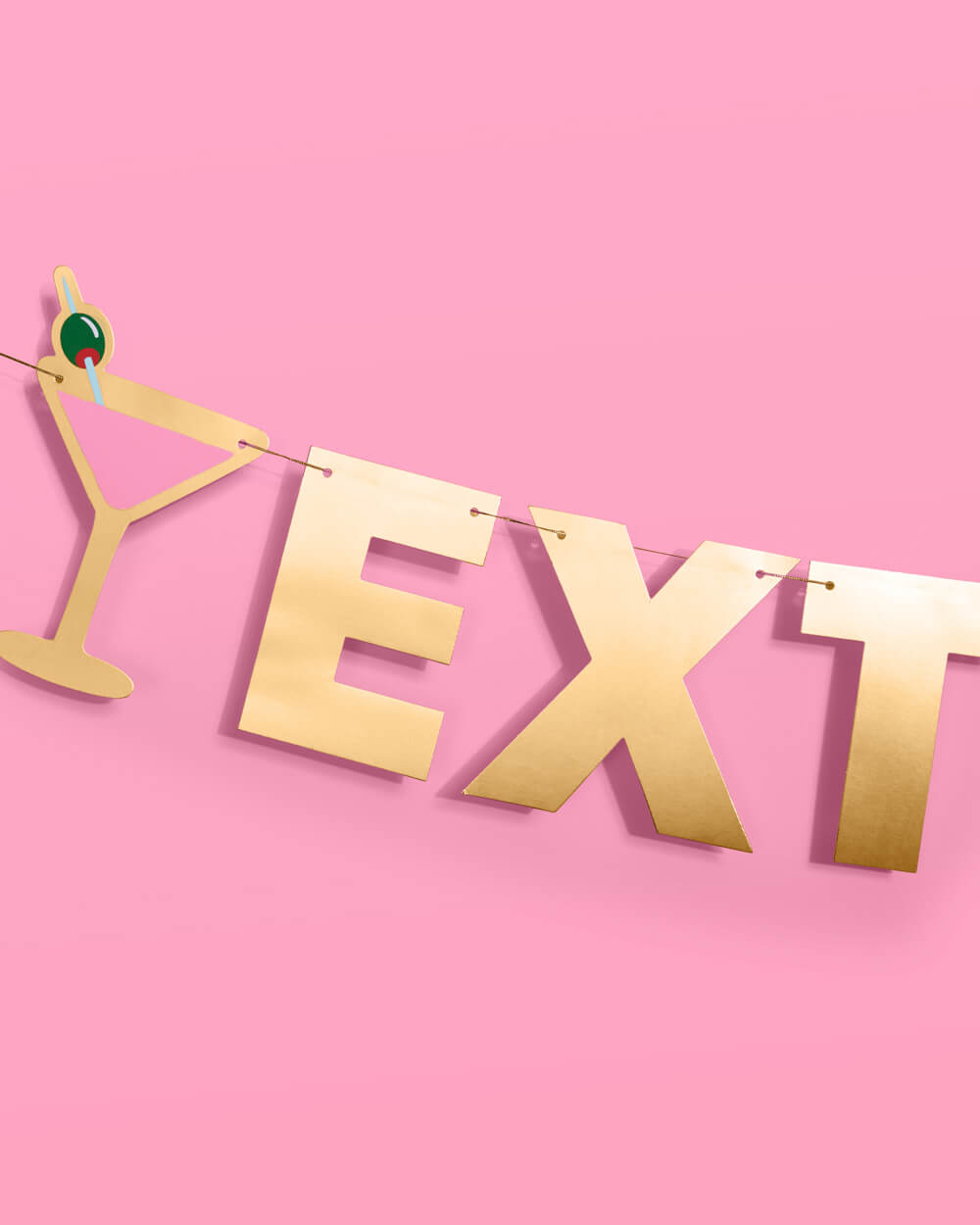 Filthy Banner Extra Dirty Banner - gold foil banner | xo, Fetti