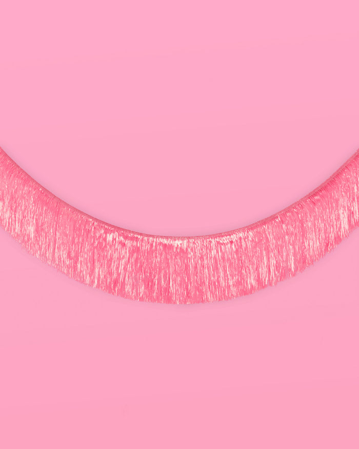 That's Hot Fringe - pink foil banner