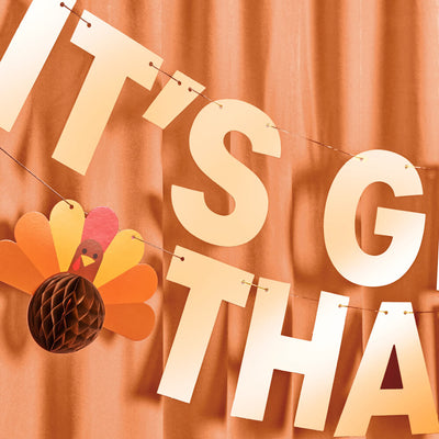 It's Giving Thanks Banner - 3D paper banner