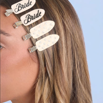 Bridal Bundle - bag, clips, eye mask + scarf