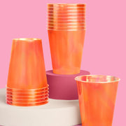 Orange Iridescent Cups Bundle