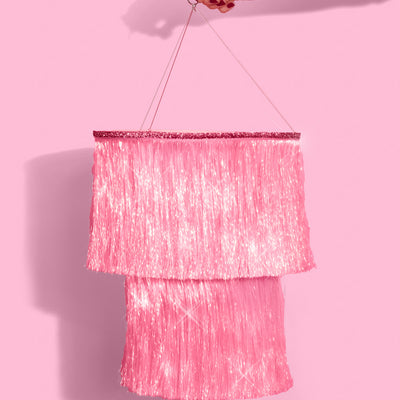 That's Hot Chandelier - iridescent foil chandelier