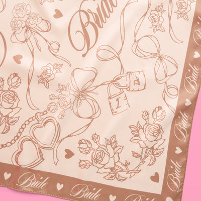 Neutral Bride Sarong - satin printed sarong