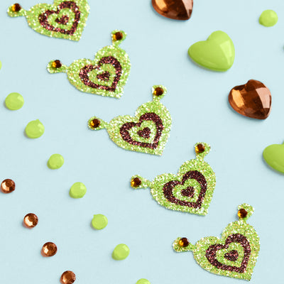 Swamp Girl Gem Set - 62 adhesive face gems