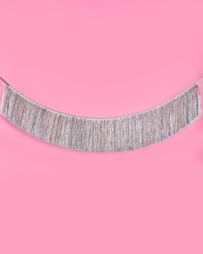 Showgirl Trio - teal + orange fringe banners