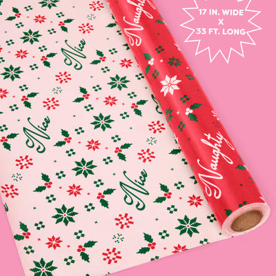 Naughty or Nice? Wrapping Paper - double sided paper roll