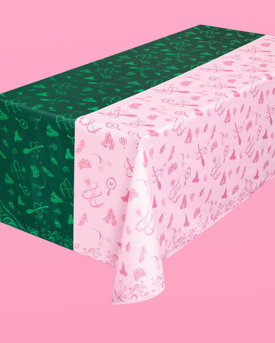 Emerald City Tablecloth - washable tablecloth