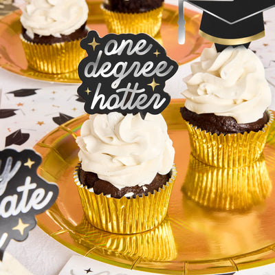 Graduation Toppers - 24 cupcake toppers