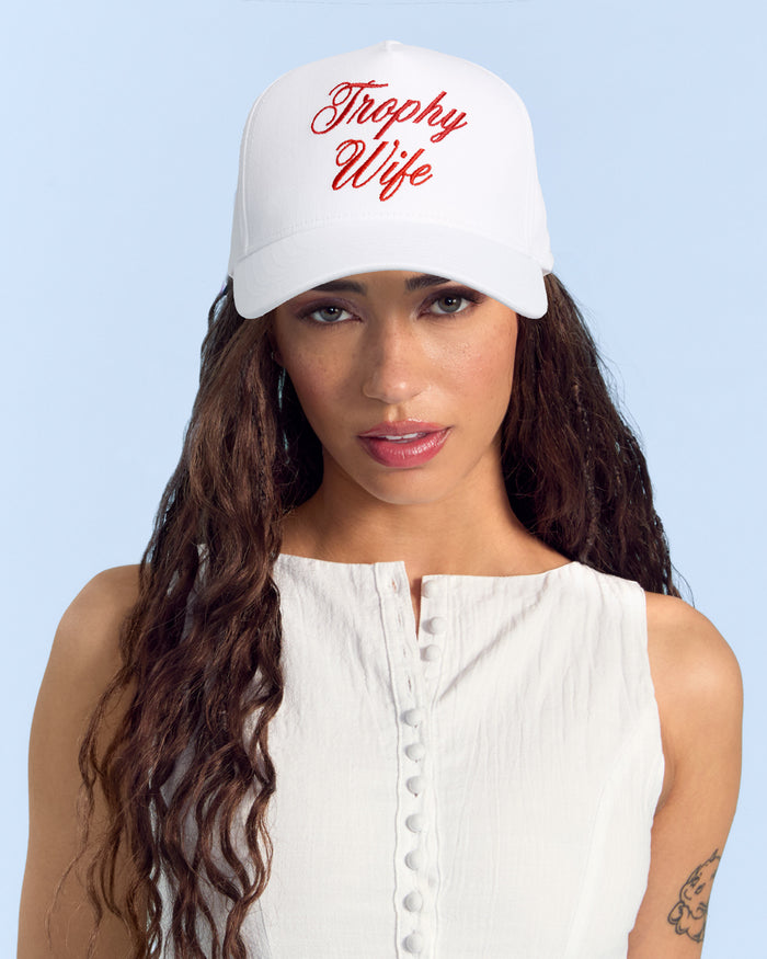 Trophy Wife Trucker Hat - embroidered hat