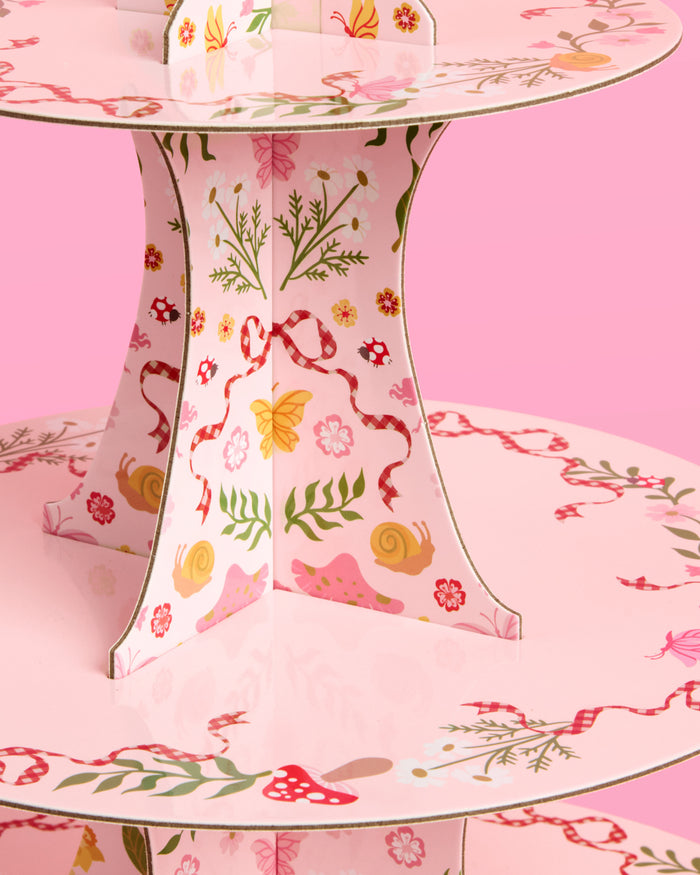 Garden Fairy Cupcake Tower - 3 tiered display