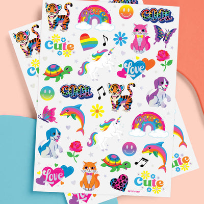 Rainbow Dreamland Tats - 68 temporary tattoos
