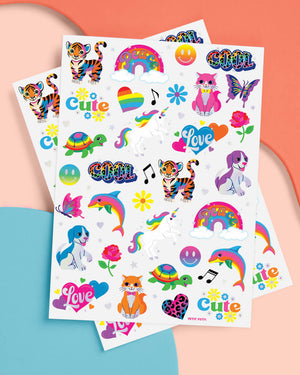 Rainbow Dreamland Tats - 68 temporary tattoos