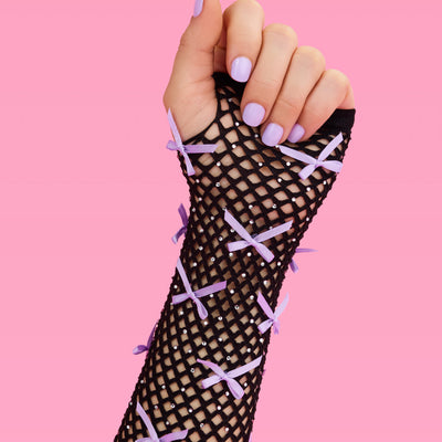 Good Idea Gloves - fishnet bow gloves