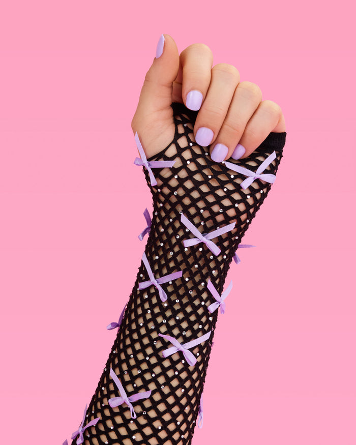 Good Idea Gloves - fishnet bow gloves