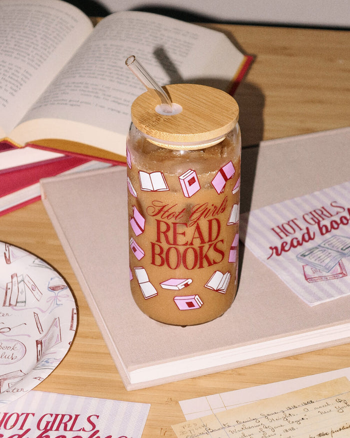 Hot Girls Read Books Tumbler - tumbler glass cup