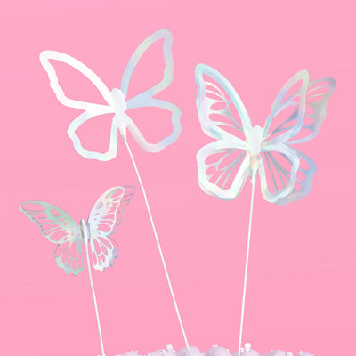 Butterfly Cake Topper - 3D foil cake topper