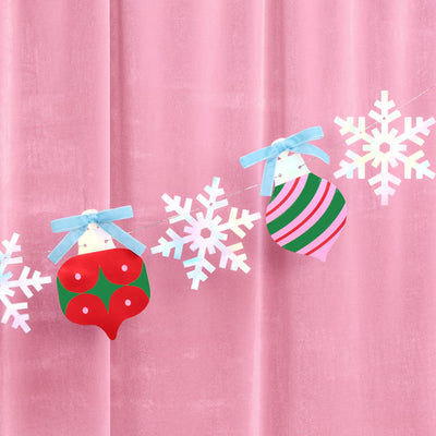 Ornament Snowflake Banner - iridescent foil banner