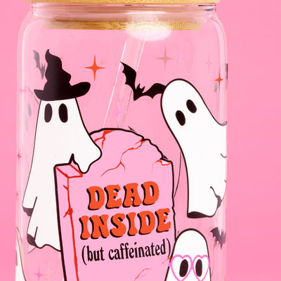 Halloween Ghost Tumbler - glass cup set