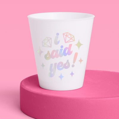 She Said Yes! Shots - 12 matte 2 oz shot glasses