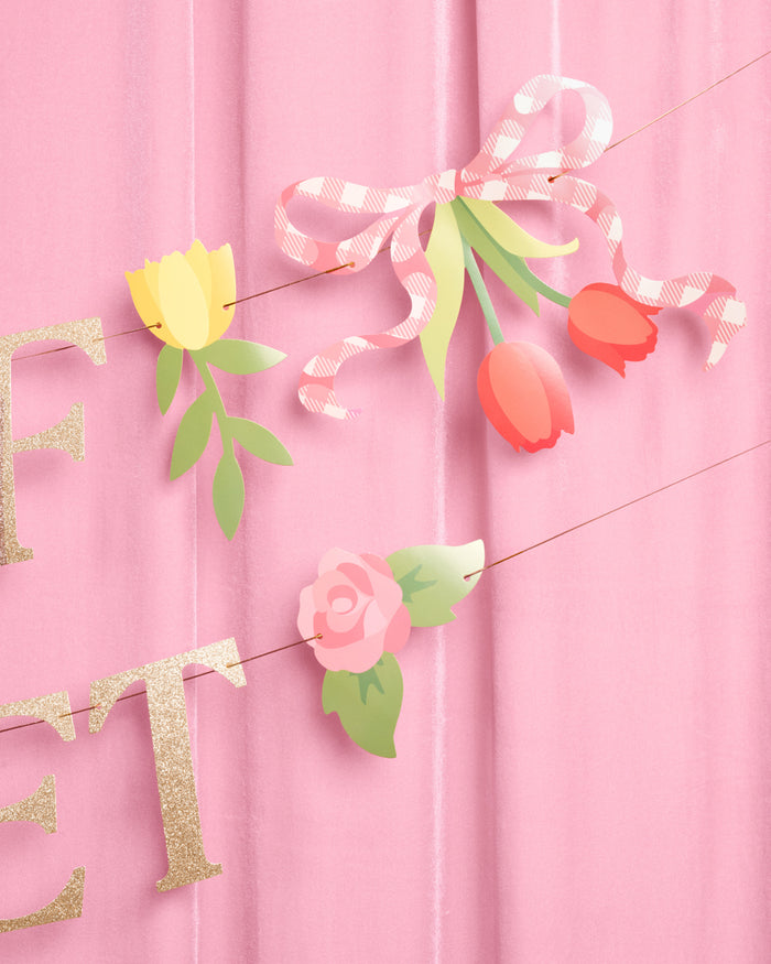 Fresh Off The Market Banner - gold glitter banner