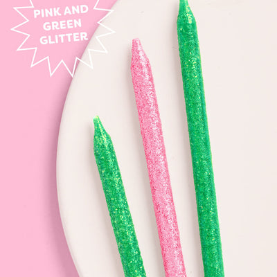 Emerald City Candles - 10 glitter candles