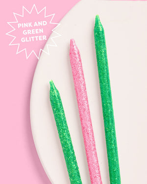 Emerald City Candles - 10 glitter candles