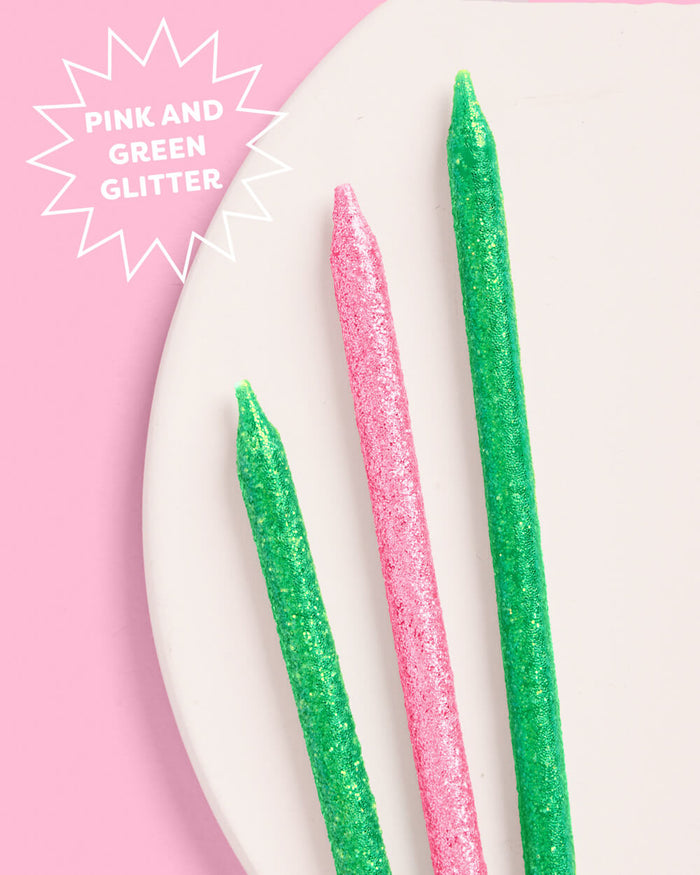 Emerald City Candles - 10 glitter candles