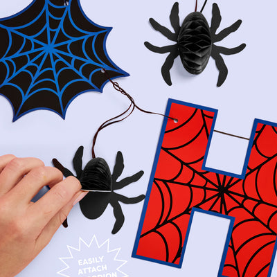 Spider Web 🕸️ Banner - 3D paper banner