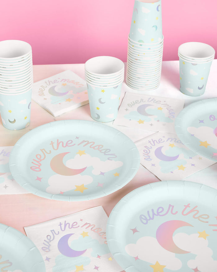 Over the Moon Cups - 50 paper cups