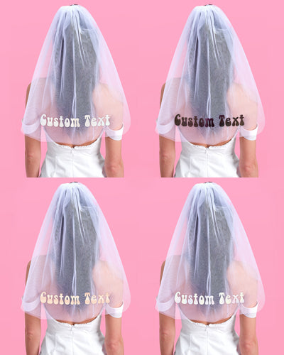Groovy Custom Veil - customizable veil