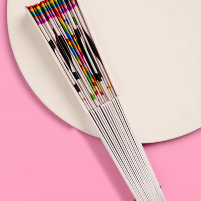 Pride Gay Icon Fan - iridescent folding fan