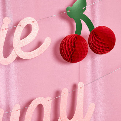 Ma Cherie Banner - 3D glitter banner