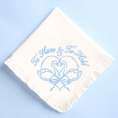 To Have & To Hold Hanky - embroidered handkerchief