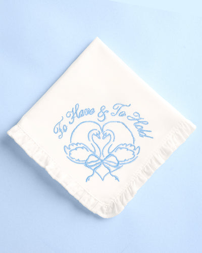 To Have & To Hold Hanky - embroidered handkerchief