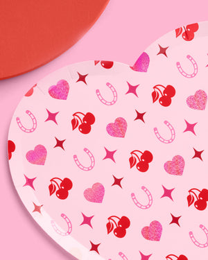 Lucky in Love Plates - 24 paper plates
