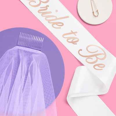 Love in Luxe Kit - bride to be sash + veil