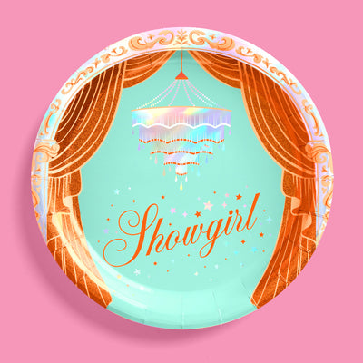 Life Of A Showgirl Plates - 24 paper plates