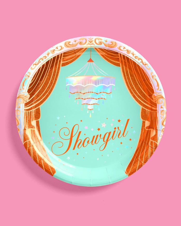 Life Of A Showgirl Plates - 24 paper plates