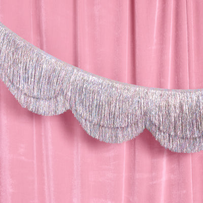 Shimmer Scallop Fringe - scalloped banner