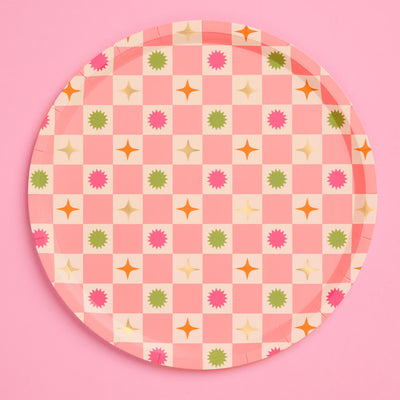 Palm Royale Plates - 32 paper plates, 2 sizes