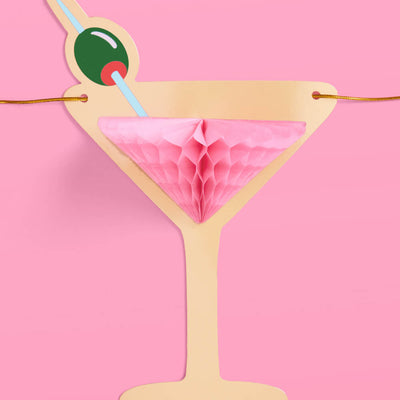 Martini Banner - 3D paper banner